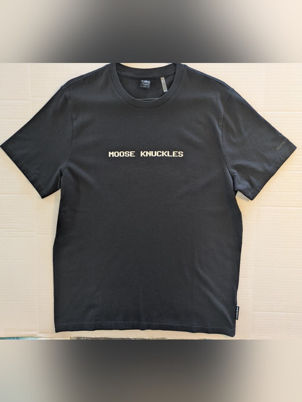 Moose Knuckles Black Logo Crewneck T-Shirt- M (NWOT)